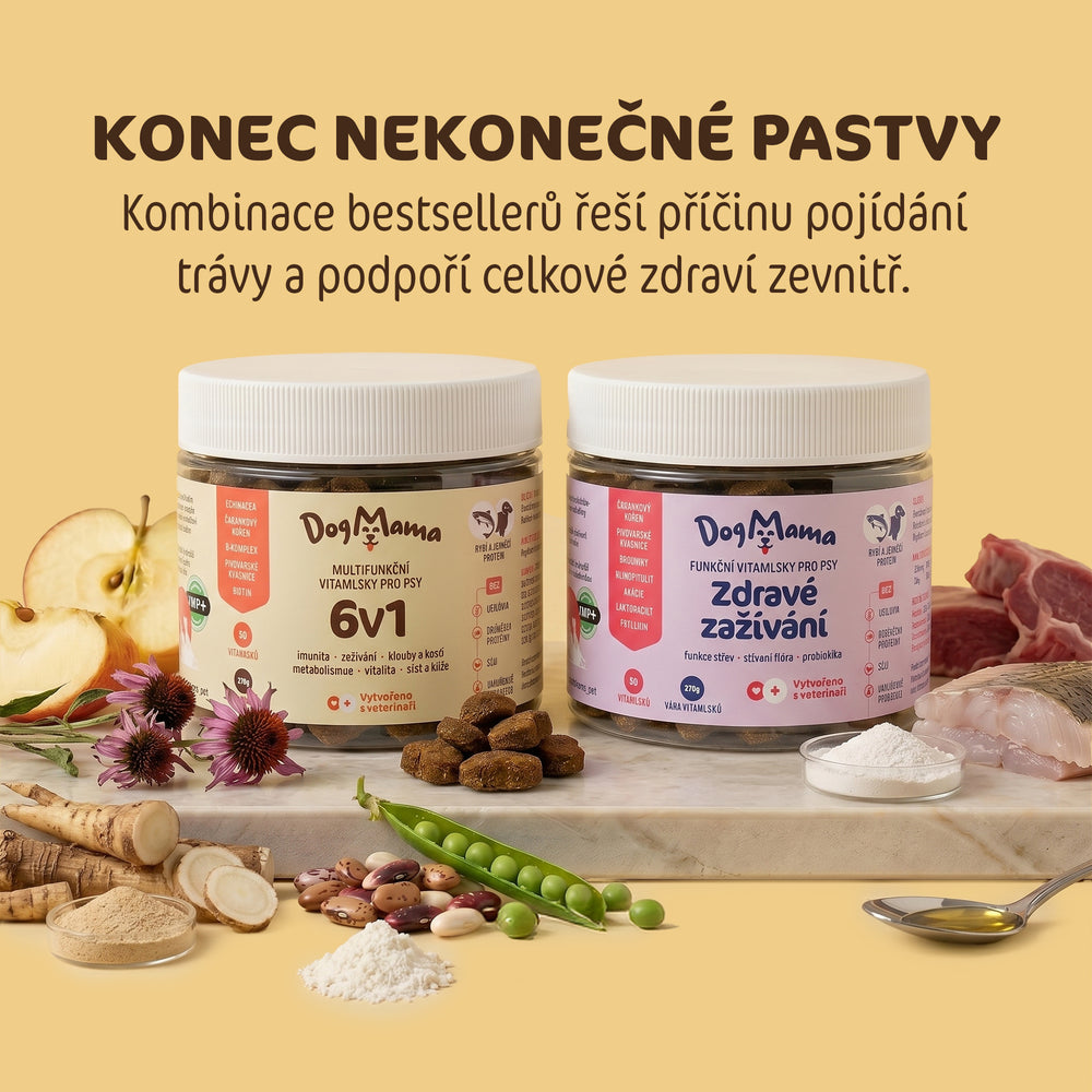 Kombo proti pojídání trávy